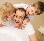 divorced dad and kids